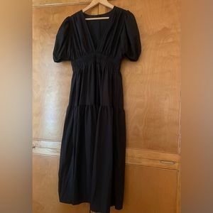 Anthropologie INSPIRED Somerset Maxi dress- black size LG-
